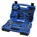 This is an image of a Kincrome K1850 mechanic's toolset in a blue case, offered by Kennedys Welding Supplies in Derwent Park, TAS with tool shop and welding specialist services.