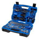 This is an image of a Kincrome tool set in a blue case, offered by Kennedys Welding Supplies in Derwent Park TAS, specializing in tool shop and power tool repairs.