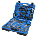 This is an image of a Kincrome tool kit with wrenches and pliers in blue case by Kennedys Welding Supplies Derwent Park TAS