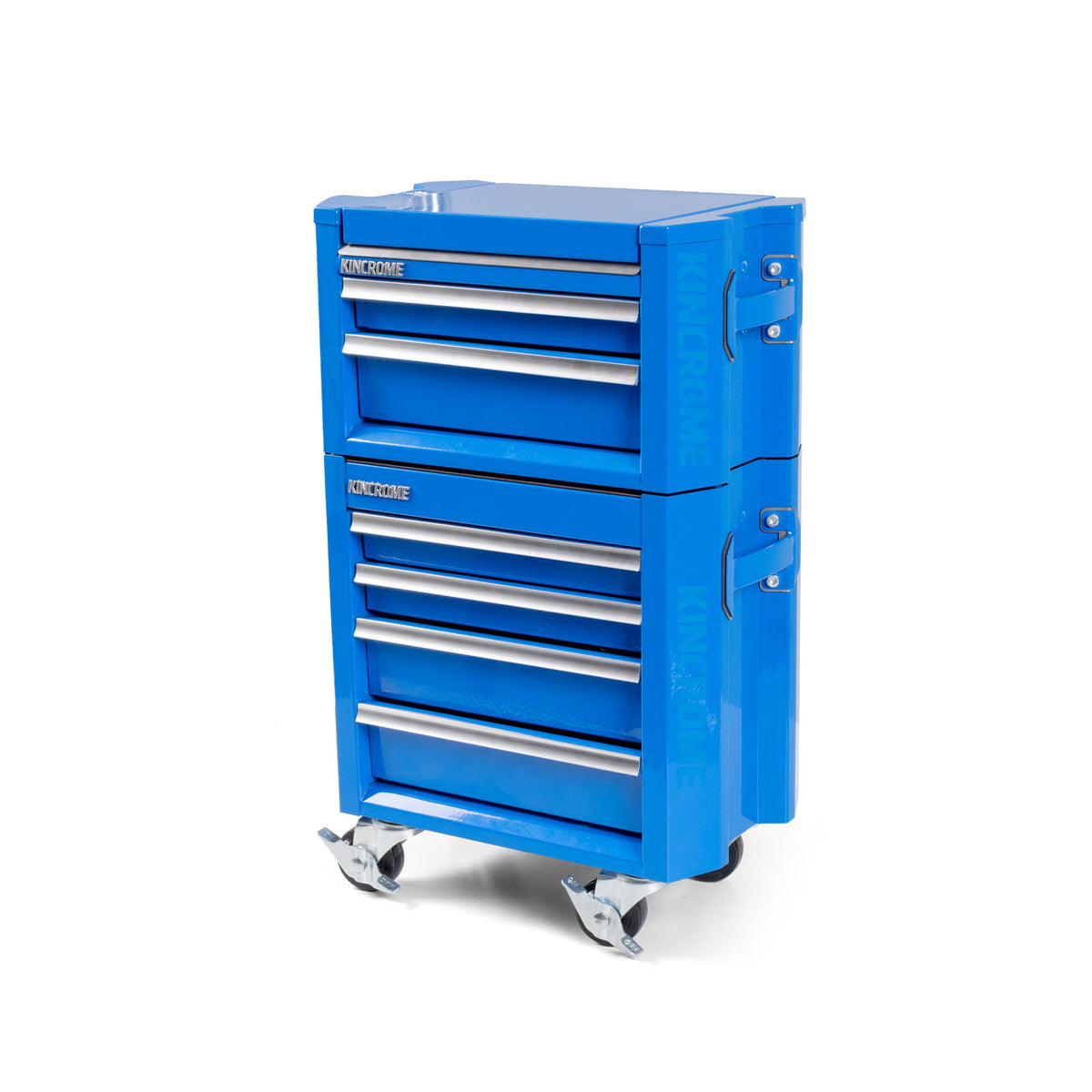 This is an image of a blue Kincrome tool chest on wheels, offered by Kennedys Welding Supplies in Derwent Park TAS, Tool Shop and Welding Specialists.