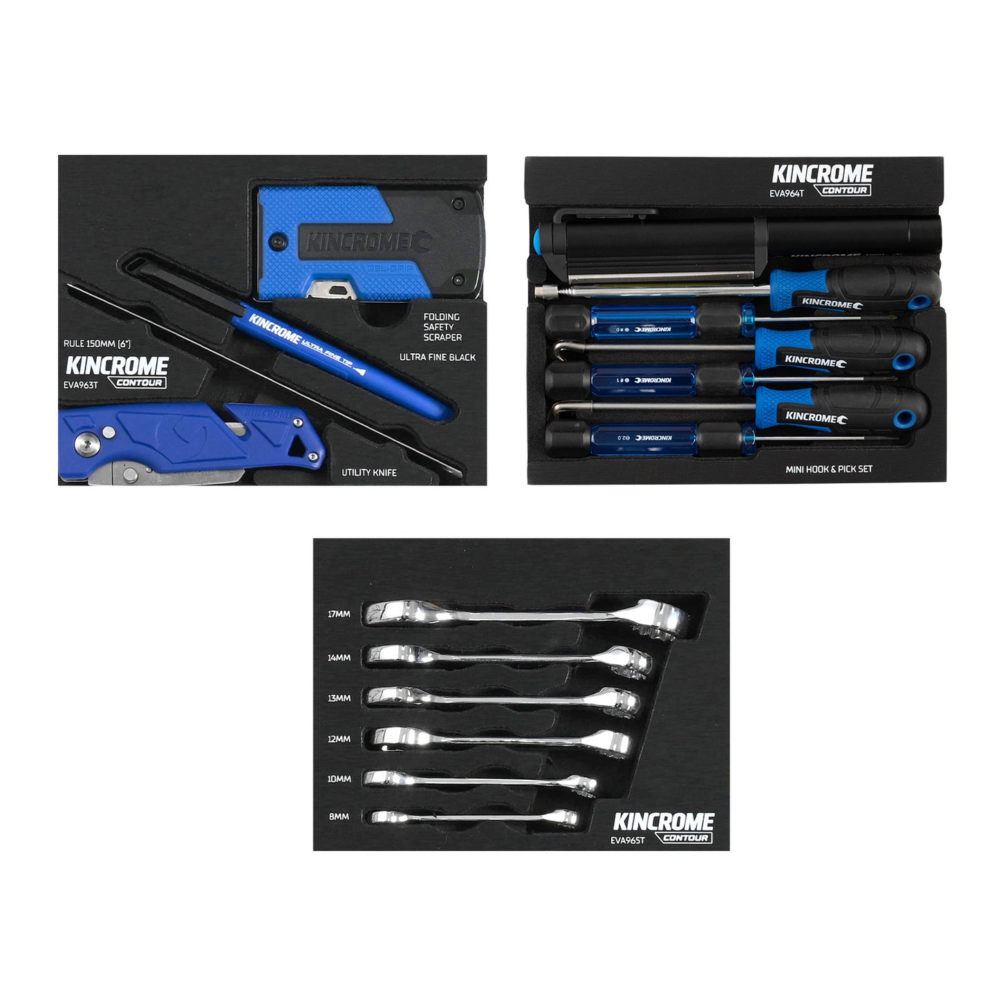 KINCROME CONTOUR MINI 78PCE 6 DRAW TOOL KIT
