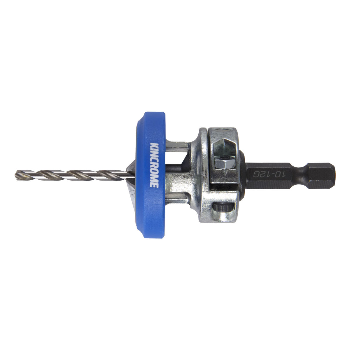 This is an image of a Kincrome drill guide accessory for power drills, offered by Kennedys Welding Supplies in Derwent Park TAS, Tool Shop and Welding Specialists