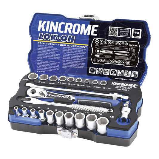 KINCROME LOKON SET 1/4" 24 PCE METRIC / IMPERIAL