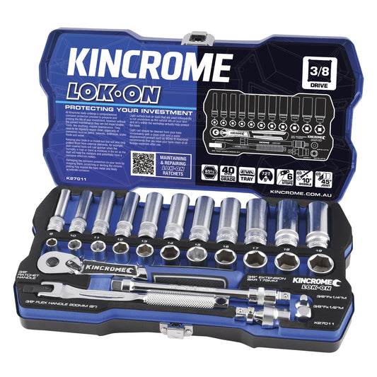 KINCROME LOK ON SET 3/8 28PCE