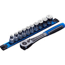 KINCROME 1/2DR 11 PCE LOKON SOCKET RAIL SET