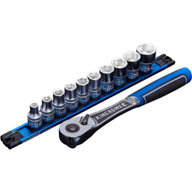 KINCROME 1/2DR 11 PCE LOKON SOCKET RAIL SET