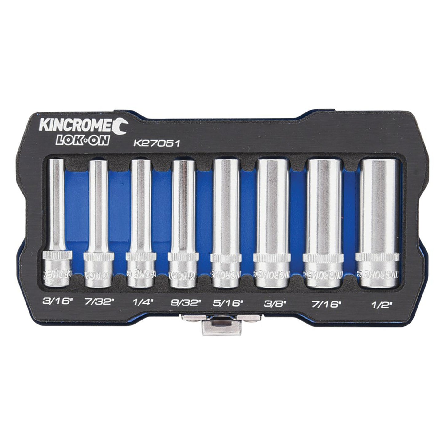 KINCROME LOK ON SET 1/4 DEEP 8PCE IMPERIAL