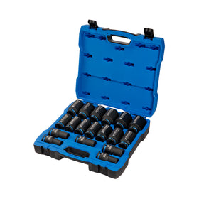 KINCROME IMPACT DEEP SOCKET SET 3/4DR 18PIECE METRIC