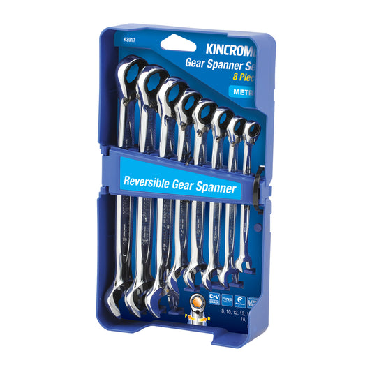 KINCROME 8 PCE REVERSE GEAR SPANNER METRIC