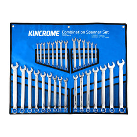 30 PIECE COMBINATION SPANNER SET MET/IMP