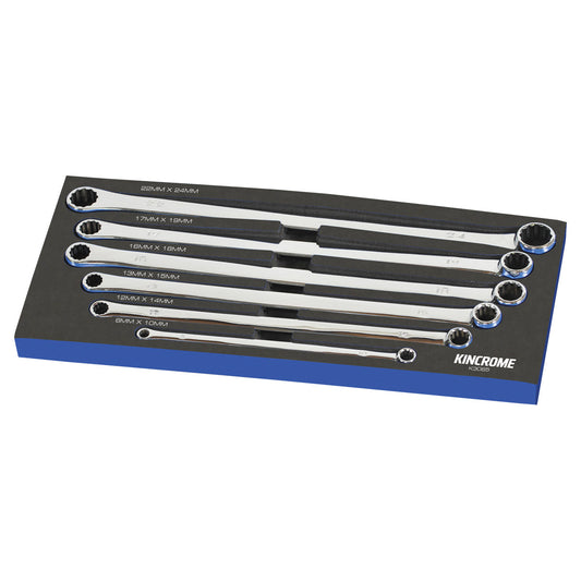 KINCROME 6PCE 0° OFFSET SPANNER SET METRIC