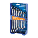This is an image of Kincrome ratcheting open end gear spanner set in blue case, offered by Kennedys Welding Supplies, Derwent Park TAS, tool shop and welding specialists