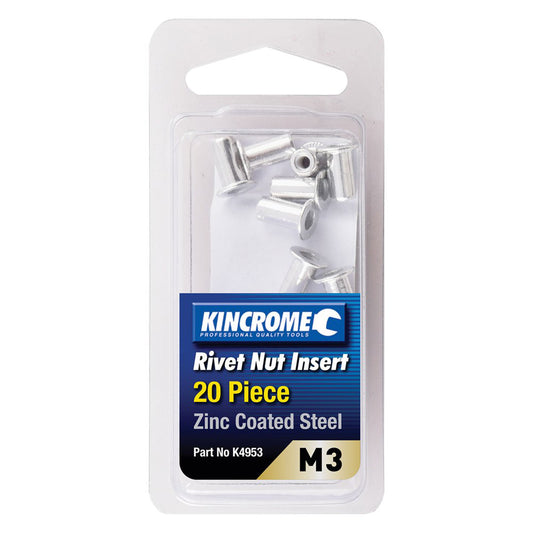 M3 RIVNUT INSERT STEEL 20 PCE