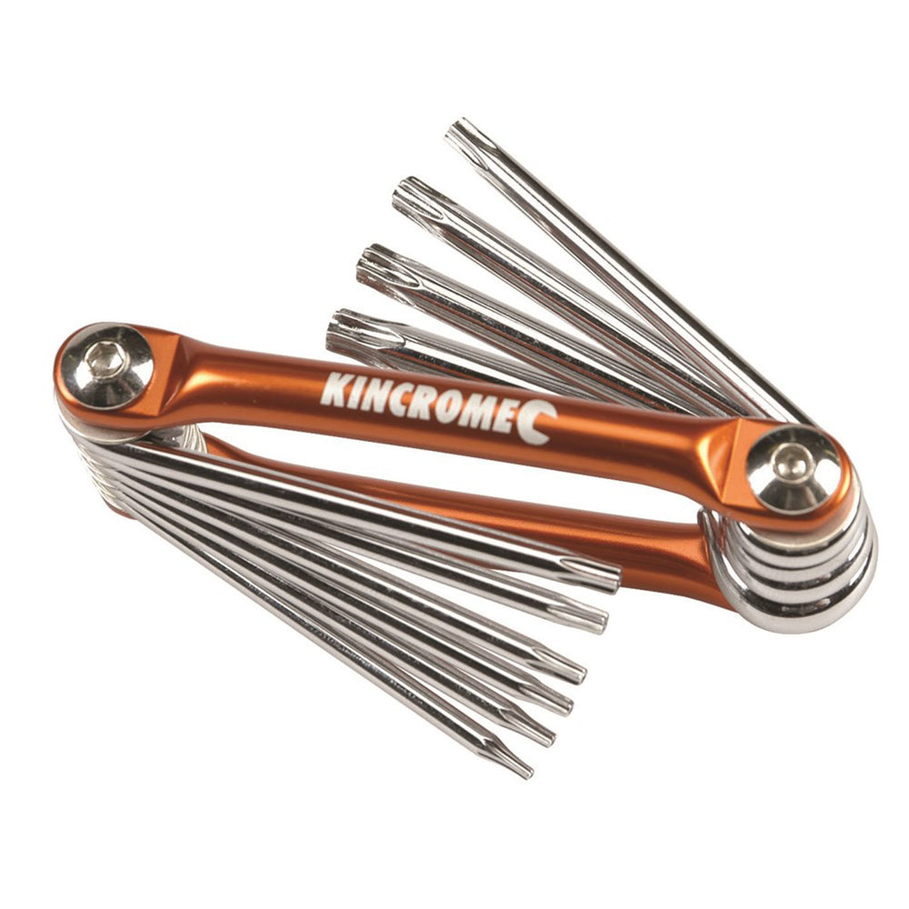 KEY WRENCH SET 10 PIECE FOLD TAMPERPROOF TORX®