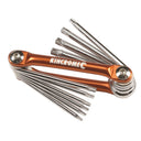 This is an image of a Kincrome folding Torx key tool set, available at Kennedys Welding Supplies, Derwent Park TAS, offering tool shop and welding specialists services