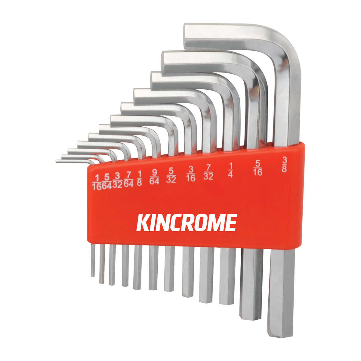 This is an image of a Kincrome hex key set with metric sizes, offered by Kennedys Welding Supplies in Derwent Park TAS, expert in welding, tool shop, and power tool repairs.