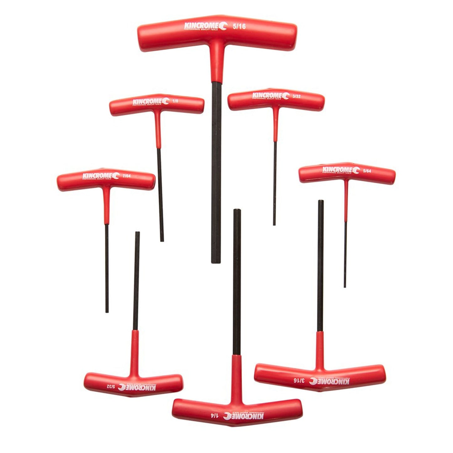 Kincrome 8 pce T-Handle Hex Key Set - Imperial K5282