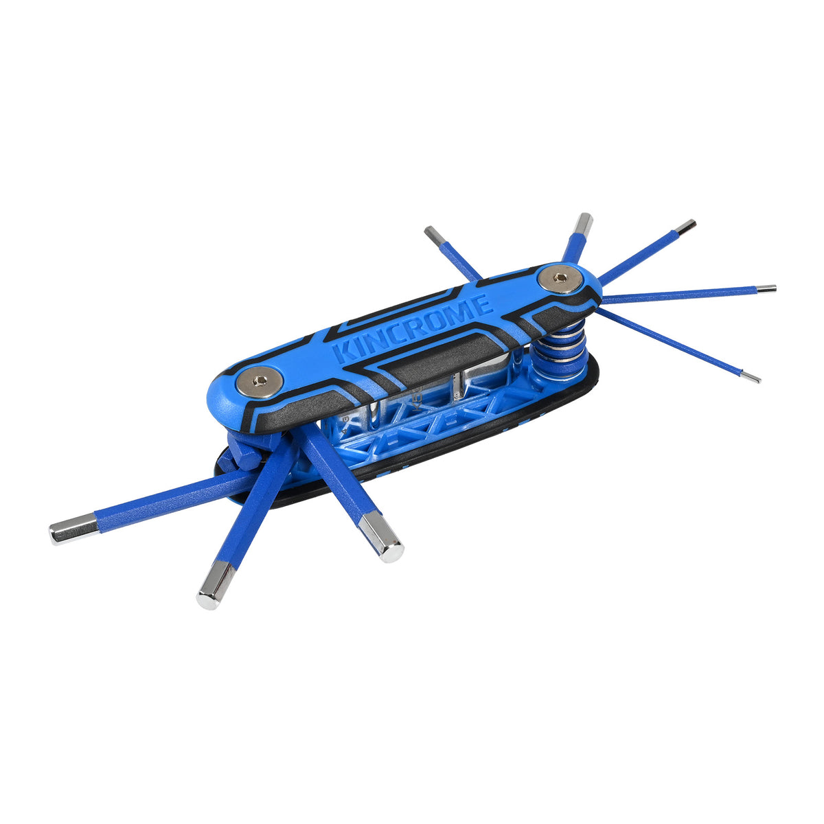This is an image of a blue Kincrome multi-tool hex key set available at Kennedys Welding Supplies in Derwent Park TAS, tool shop and welding specialists
