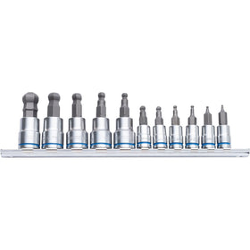 KINCROME 11 PCE METRIC BALL HEX SOCKET SET