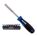 This is an image of a Kincrome Torque Master screwdriver with multiple interchangeable bits, offered by Kennedys Welding Supplies in Derwent Park, TAS, Tool Shop and Welding Specialists.