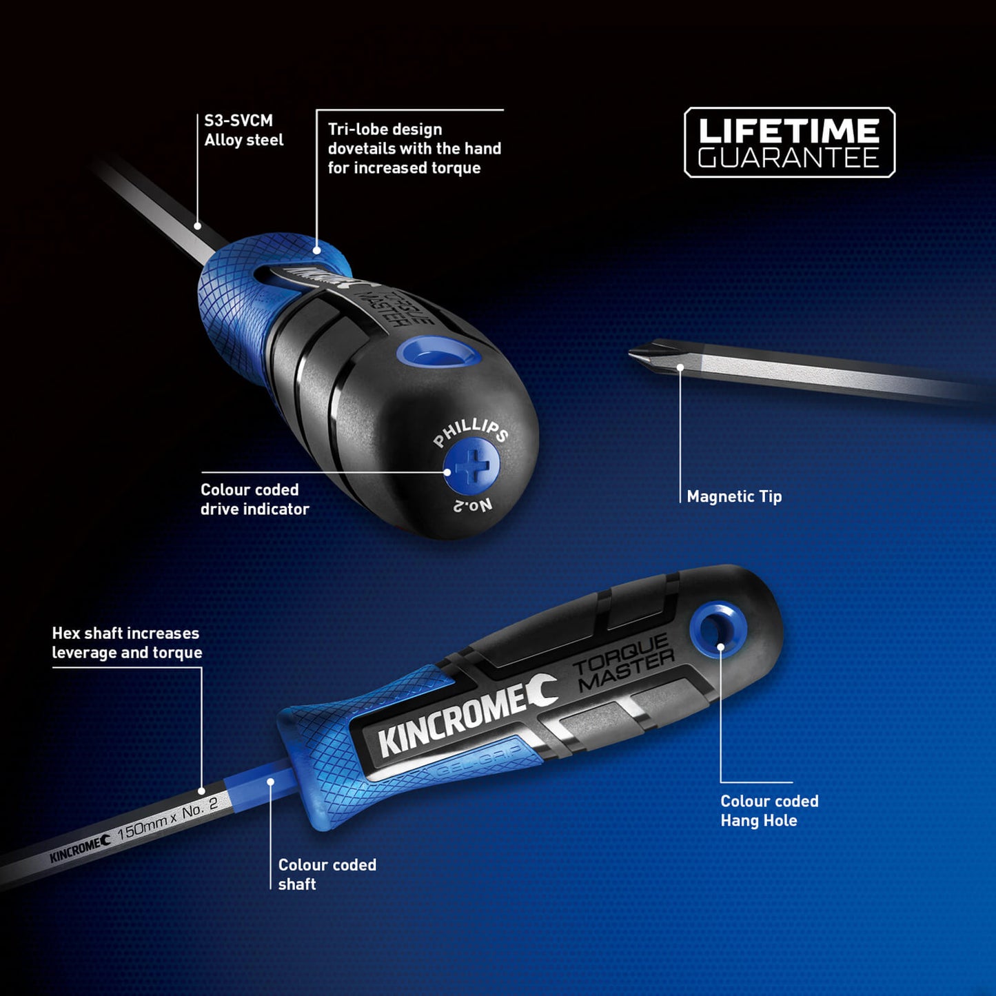 KINCROME TORQUEMASTER GENERAL PURPOSE BIT SET 11PCE