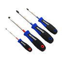 This is an image of Kincrome screwdrivers set with ergonomic blue and black handles, offered by Kennedys Welding Supplies in Derwent Park TAS