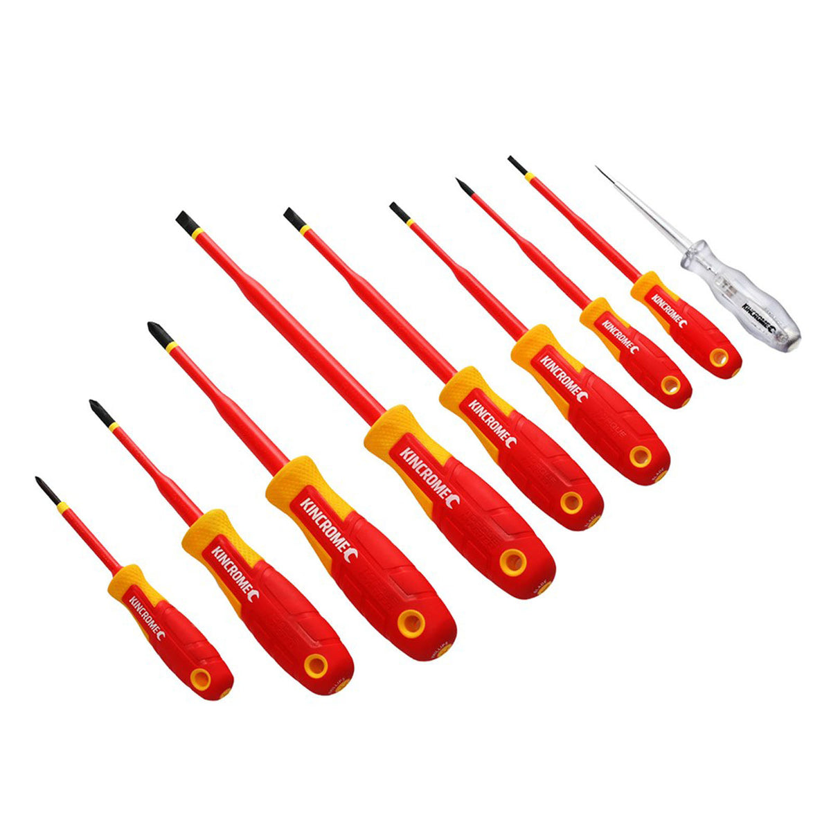 This is an image of a Kincrome insulated screwdriver set available at Kennedys Welding Supplies in Derwent Park TAS, offering tool shop and welding services
