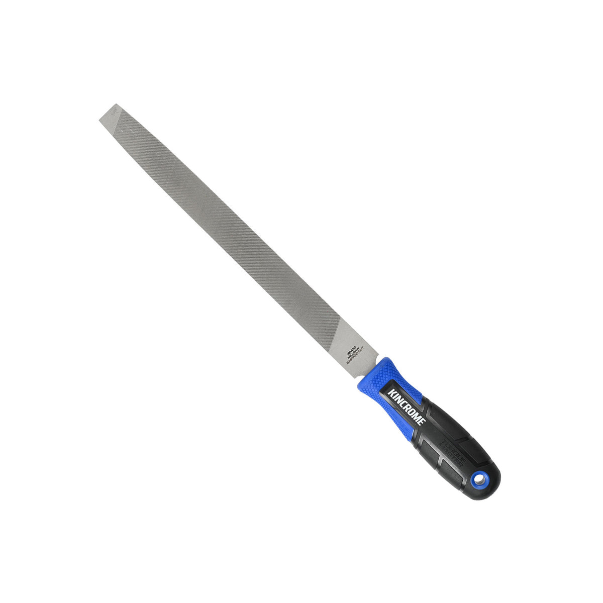 This is an image of a Kincrome hand file tool with blue and black handle, offered by Kennedys Welding Supplies in Derwent Park, TAS tool shop and welding specialists
