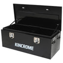 This is an image of a black Kincrome tool box open with compartments, offered by Kennedys Welding Supplies in Derwent Park TAS
