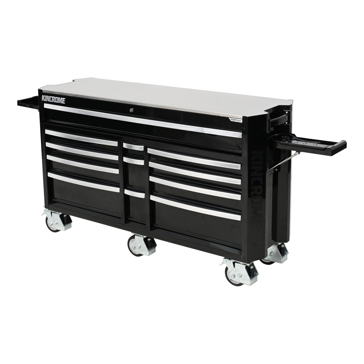 KINCROME - CONTOUR TOOL TROLLEY - 12 DRAWER - 60" BLACK