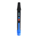 This is an image of a black and blue handheld welding tool tester with digital display by Kennedys Welding Supplies, Derwent Park TAS