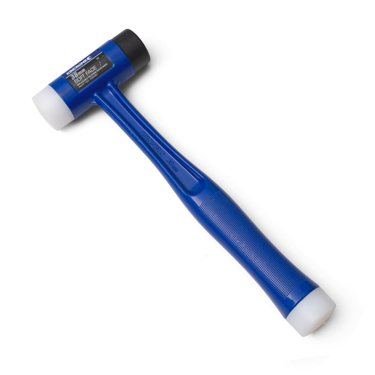 This is an image of a blue Kincrome 38mm soft face hammer by Kennedys Welding Supplies Derwent Park TAS Tool Shop Welding Specialists