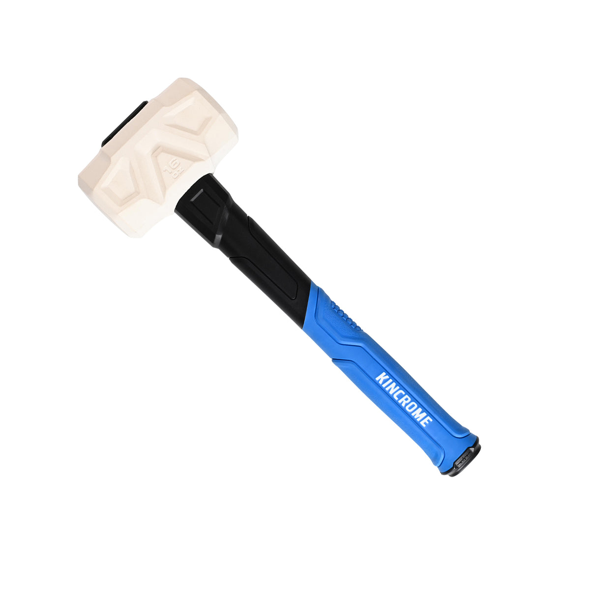 This is an image of a Kincrome soft face hammer with blue black handle, tool sold by Kennedys Welding Supplies in Derwent Park TAS