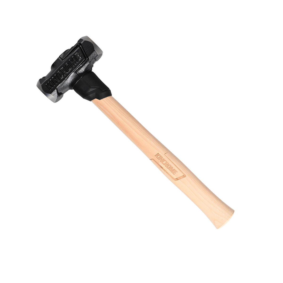 This is an image of a Kincrome hammer with a black metal head and wooden handle, offered by Kennedys Welding Supplies in Derwent Park TAS