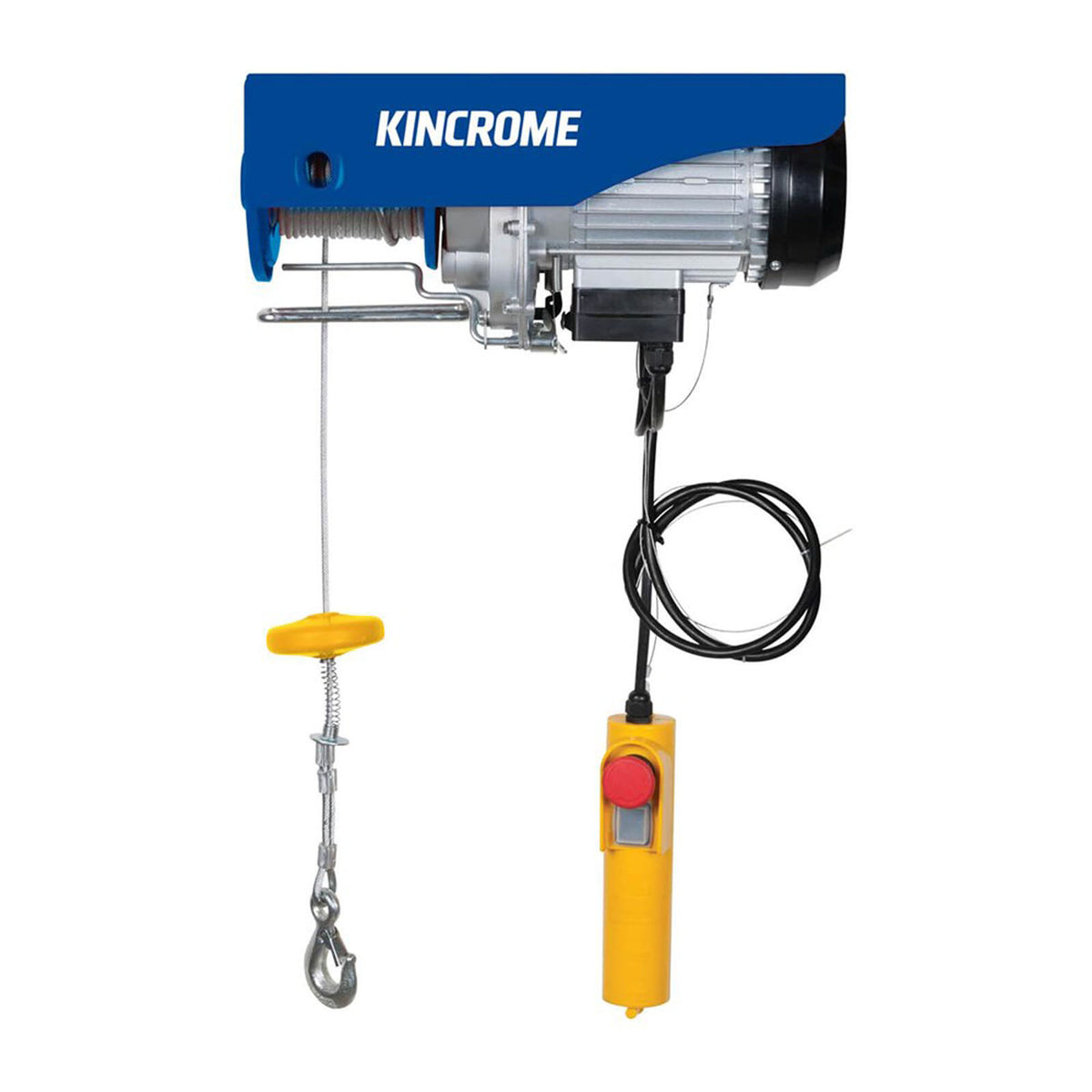 This is an image of a Kincrome electric hoist with control pendant, offered by Kennedys Welding Supplies in Derwent Park TAS, Tool Shop and Welding Specialists