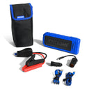 This is an image of a Kincrome portable jump starter kit with cables and a carrying case, from Kennedys Welding Supplies in Derwent Park TAS, offering tool shop and welding specialist services.