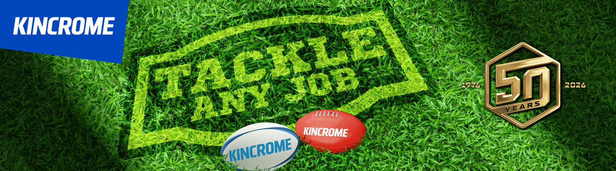 Kincrome Tool Sale Catalogue April - May 2026, Tackle any Job. Bunnings, Total Tools, Tool Kit Depot, Sydney Tools, Ace Industrial, Bursons, Repco, Autobarn website banner 2