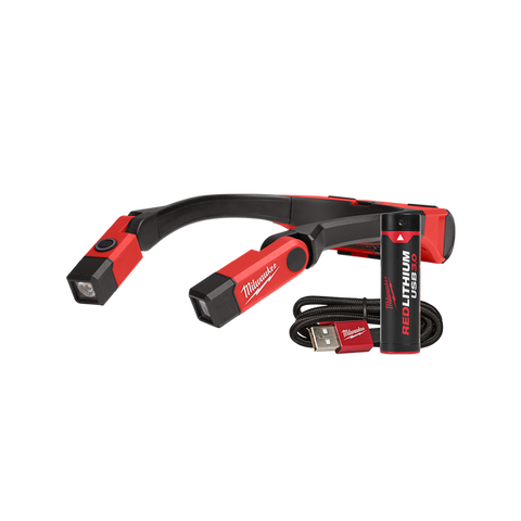 MILWAUKEE USB RECHARGEABLE NECK LIGHT KIT REDLITHIUM - L4NL400301