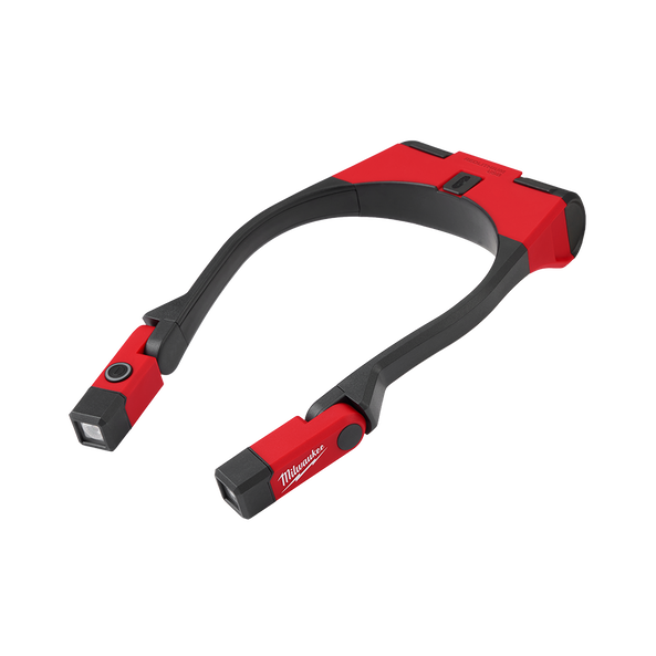 This is an image of a Milwaukee red and black handheld inspection light, offered by Kennedys Welding Supplies in Derwent Park Tasmania, specializing in tools, welding, and power tool repairs.