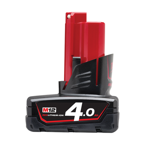 MILWAUKEE M12 4.0AH BATTERY - M12B4