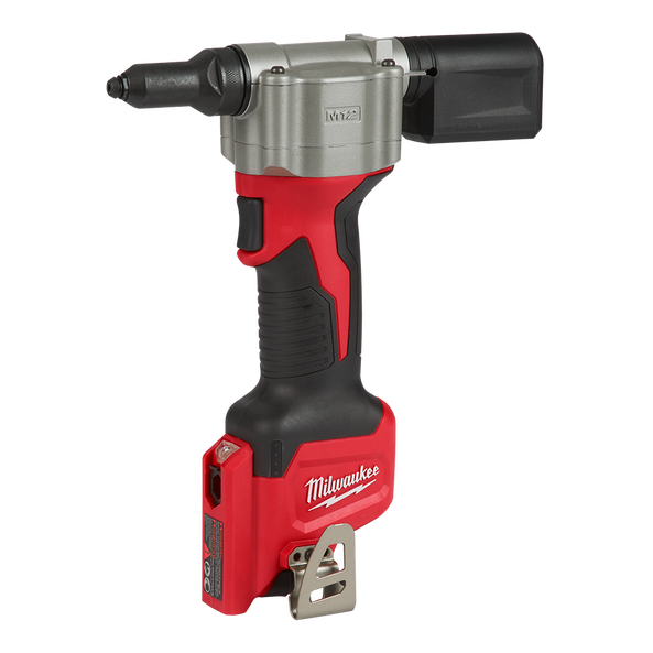 This is an image of a Milwaukee M12 cordless rivet tool from Kennedys Welding Supplies in Derwent Park, TAS, tool shop and welding specialists.