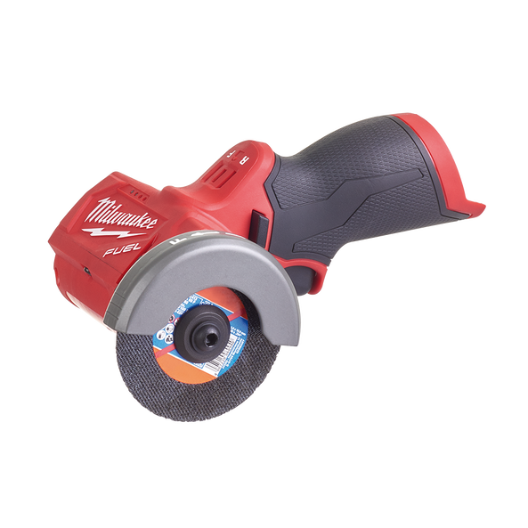 This is an image of a red Milwaukee Fuel angle grinder tool from Kennedys Welding Supplies in Derwent Park Tasmania, tool shop and welding specialists