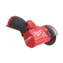 This is an image of a Milwaukee M12 Fuel Brushless angle grinder tool, offered by Kennedys Welding Supplies in Derwent Park, Tasmania, specialist in welding and tool shop services.