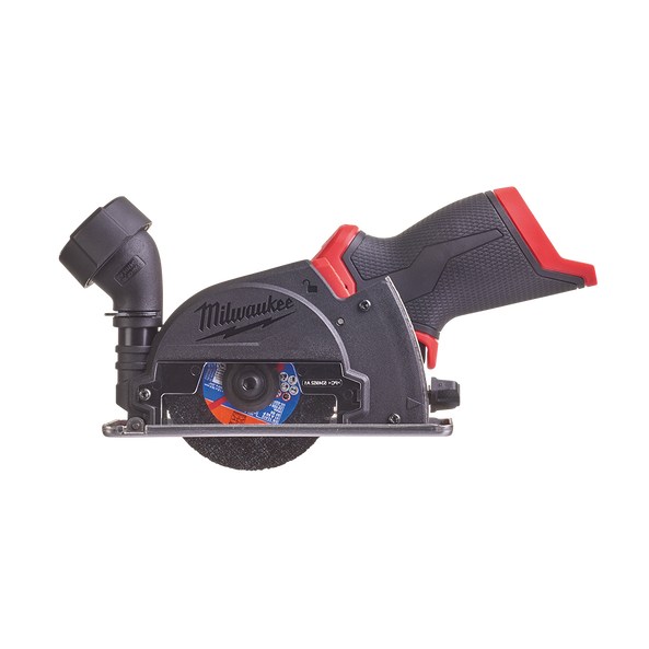 This is an image of a Milwaukee power cutting tool featuring a black and red handle, offered by Kennedys Welding Supplies in Derwent Park TAS, specializing in tool shop, welding, laser cutting, and power tool repairs.