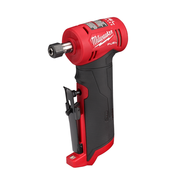 This is an image of a red and black Milwaukee M12 FUEL cordless power tool from Kennedys Welding Supplies, Derwent Park TAS, offering tool shop and welding specialist services.
