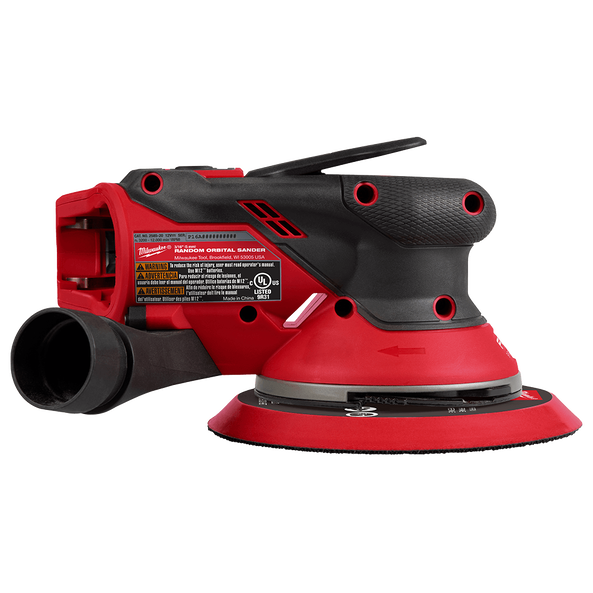 This is an image of a Milwaukee random orbital sander tool, featured by Kennedys Welding Supplies in Derwent Park TAS, offering tool shop and welding specialist services