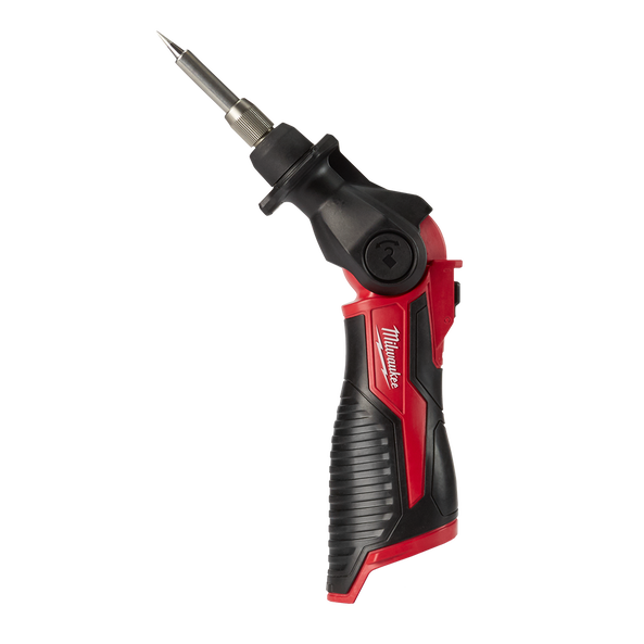 This is an image of a Milwaukee M12 SI cordless soldering iron tool from Kennedys Welding Supplies, Derwent Park TAS, offering tool shop, laser cutting, power tool repairs, and welding specialists.