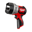 This is an image of a Milwaukee handheld spotlight torch at Kennedys Welding Supplies, Derwent Park TAS, offering tool shop and welding specialists services