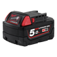 MILWAUKEE M18 REDLITHIUM BATTERY 5.0AH - M18B5