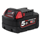 MILWAUKEE M18 REDLITHIUM BATTERY 5.0AH - M18B5
